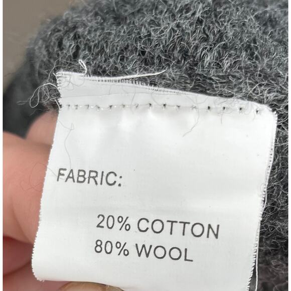 Max Mara Wool Sleeveless Knit Tunic Vest Gray Funnel Neck Quiet Luxury Sz S/M - Picture 10 of 11